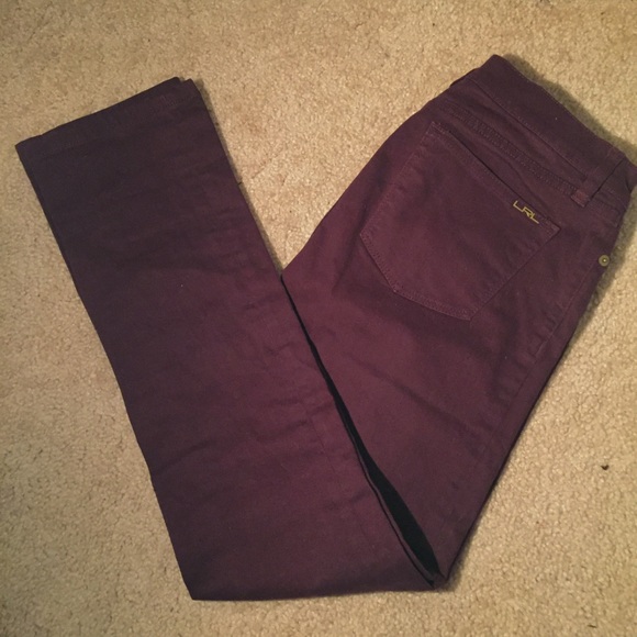 [SOLD] Lauren Ralph Lauren Deep Burgundy Pant - Picture 2 of 3